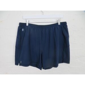Smartwool Shorts Mens XL Blue Lined 5" Inseam Running Hiking Gym Athletic